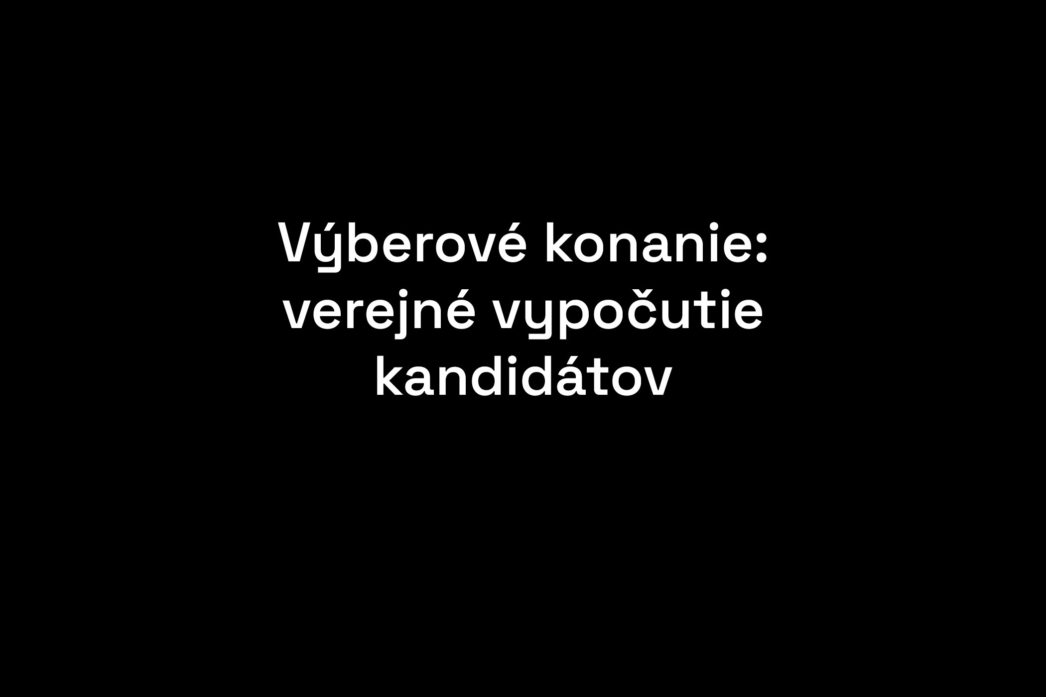 Záznam z verejného vypočutia