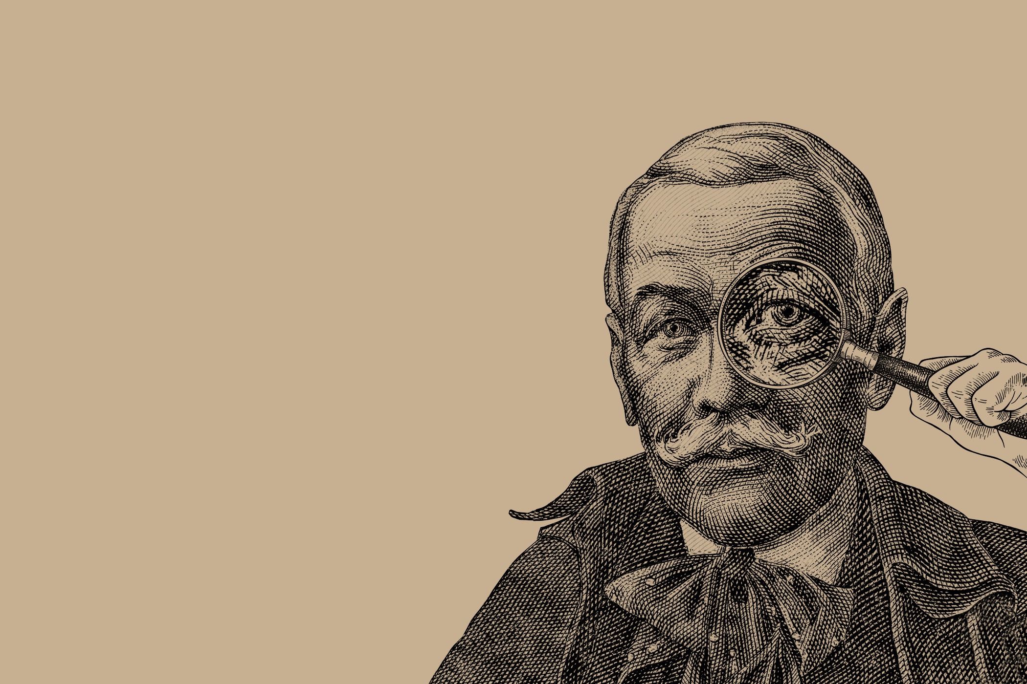 Ilustračný obrázok - Hviezdoslav s lupou - Hľadáme posily